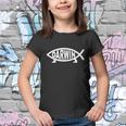 Darwin Evolutin Ichthys Tee Funny Jesus Fish Youth T-shirt