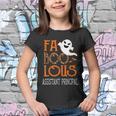 Faboolous Assistant Principal On Halloween Party Funny Ghost Youth T-shirt