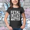 Fetal Lives Matter V3 Youth T-shirt