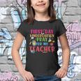 First Day Kindergarten Pray For My Teacher Back To School First Day Of School Youth T-shirt