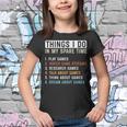Funny Gamer Things I Do In My Spare Time Gaming Youth T-shirt