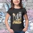Funny Gift 40 Fabulous 40 Years Gift 40Th Birthday Diamond Crown Shoes Gift Youth T-shirt