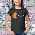 Funny Halloween Gamer Pumpkin Eating Ghost Gaming Costume Youth T-shirt