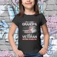 Funny I Am A Dad Grandpa And A Veteran Nothing Scares Me Youth T-shirt