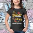 Funny Queen Was Born In February Happy Birthday To Me Leopard Shoe Gift Youth T-shirt