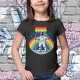 Gay Pride Astronaut Lgbt Moon Landing Youth T-shirt