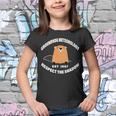 Groundhog Meteorology Respect The Shadow Tshirt Youth T-shirt