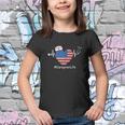 Heartbeat Patriotic Funny 4Th Of July Youth T-shirt