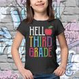 Hello 3Rd Grade Red Apple Back To School First Day Of School Youth T-shirt