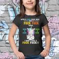 I Dont Give A Fuck Fuck Offensive Funny Unicorn Youth T-shirt