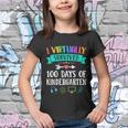 I Virtually Survived 100 Days Of Kindergarten Teacher Kids Meaningful Gift Youth T-shirt