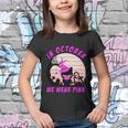In October We Wear Pink Cat Halloween Quote Youth T-shirt