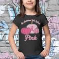 In October We Wear Pink Pumpkin Breast Cancer Tshirt Youth T-shirt