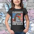 Independence Measured In Freedoms Per Eagle Usa 4Th Of July Cute Gift Youth T-shirt