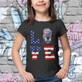 Irish Wolfhound Love Dog American Flag 4Th Of July Usa Funny Gift Youth T-shirt