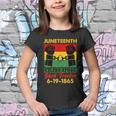 Juneteenth Celebrating Black Freedom 6-19-1865 Breaking The Chains Youth T-shirt