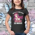 Just A Girl Who Like Anime And Music Funny Anime Youth T-shirt