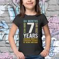 Kids 7Th Birthday Gift 7 Years Old Vintage Retro 84 Months Youth T-shirt