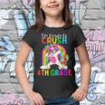 Kids Im Ready To Crush 4Th Grade Unicorn Back To School Girls Youth T-shirt