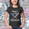 Kids Mommys Little Firecracker Cute 4Th Of July Toddlers Kids Youth T-shirt