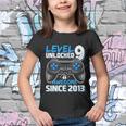 Level 9 Unlocked Awesome 2013 Video Game 9Th Birthday Gift Youth T-shirt