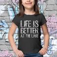 Life Is Better At The Lake Shirt Funny Camping Fishing Tee Youth T-shirt