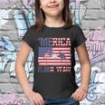 Merica Flamingo Usa Flag 4Th Of July Flock Yeah Graphic Plus Size Shirt Youth T-shirt