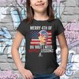 Merry 4Th Of July Biden Bike Bicycle Falls Off Funny Youth T-shirt