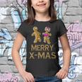 Merry X-Mas Funny Gingerbread Couple Tshirt Youth T-shirt