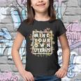 Mind Your Own Uterus Vintage Floral Flower Yk Youth T-shirt