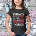 Mullets And Merica Eagle American Flag Fourth 4Th Of July Great Gift Youth T-shirt
