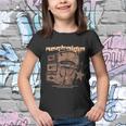 Nostalgia By Evantube Retrohead Brown Youth T-shirt