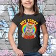 Not Today Satan Funny Cat Rainbow Youth T-shirt