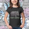 Party Animal Hippo Birthday Hippo Birthday Youth T-shirt