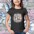 Peace Love Patriotic 4Th Of July Usa Flag Youth T-shirt