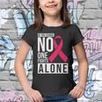 Pink Ribbon In This School No One Fight Alone Breast Caner Youth T-shirt