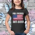 Pro America Anti Joe Biden Usa Flag Political Patriot Youth T-shirt