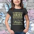 Proud Army Daughter Gift Youth T-shirt