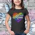 Proud Mom Mothers Day Gift Lgbtq Rainbow Flag Gay Pride Lgbt Cool Gift Youth T-shirt