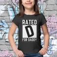 Rated D For Daddy Youth T-shirt