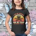Retro I Like My Bourbon And My Cigar And Maybe Three People Funny Quote Tshirt Youth T-shirt
