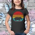 Retro Vintage Hippopotamus Youth T-shirt