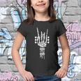 Rock Roll Skeleton Gift Guitar Music Lover Gift Youth T-shirt