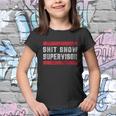 Shit Show Supervisor Sarcastic Distressed V2 Youth T-shirt