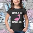 Sister Of The Birthday Girl Dinosaur Matching Family Party Youth T-shirt