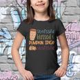 Stressed Blessed Pumpkin Spice Obsessed Thanksgiving Quote V3 Youth T-shirt