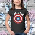 Super Dad Superhero Shield Fathers Day Tshirt Youth T-shirt