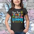 Teacher Student Kids Bye Bye Kindergarten Hello Summer Youth T-shirt