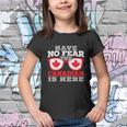 The Canadian Is Here Funny Canada Day Maple Leaf Proud Youth T-shirt