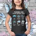 Things I Do In My Spare Time Funny Gamer Gaming Youth T-shirt